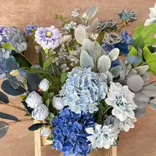 北欧風ブルー系造花【ウェディング用・インテリア装飾・撮影用】