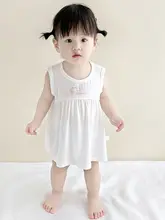 子供用 夏季用 ワンピース【薄手・ノースリーブ・プリンセスデザイン・韓国風】
