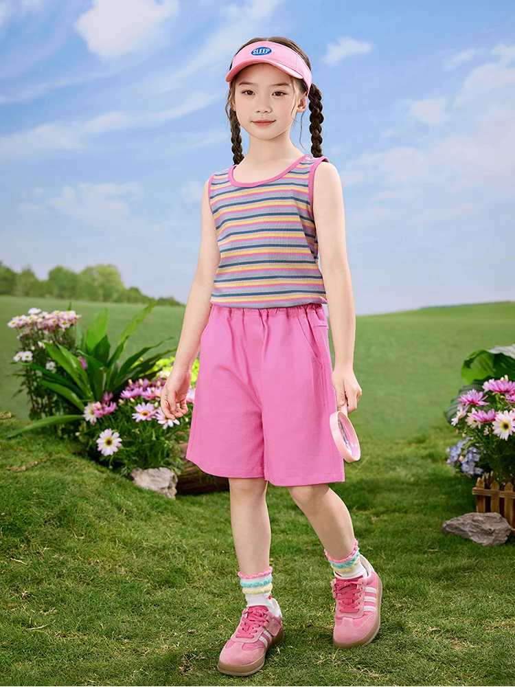 気温20度向け子供服の選び方：INMAN/茵曼のカジュアルノースリーブセットアップが最適な理由