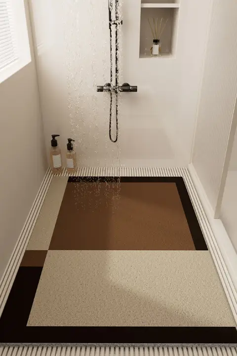 浴室マット トイレマット 滑り止め コイルマット 防水 転倒防止 洗面所 シャワールーム