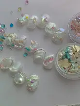 1CM2 オリジナル ネイルアート 夏用 ドリーミー テクスチャー ネイルデコレーション【不規則なデザイン・ジュエリー風】