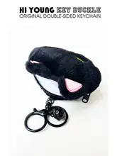 ユニークな黒猫デザインの可愛いキーホルダー【カップル向け・男女兼用・個性的なギフト】