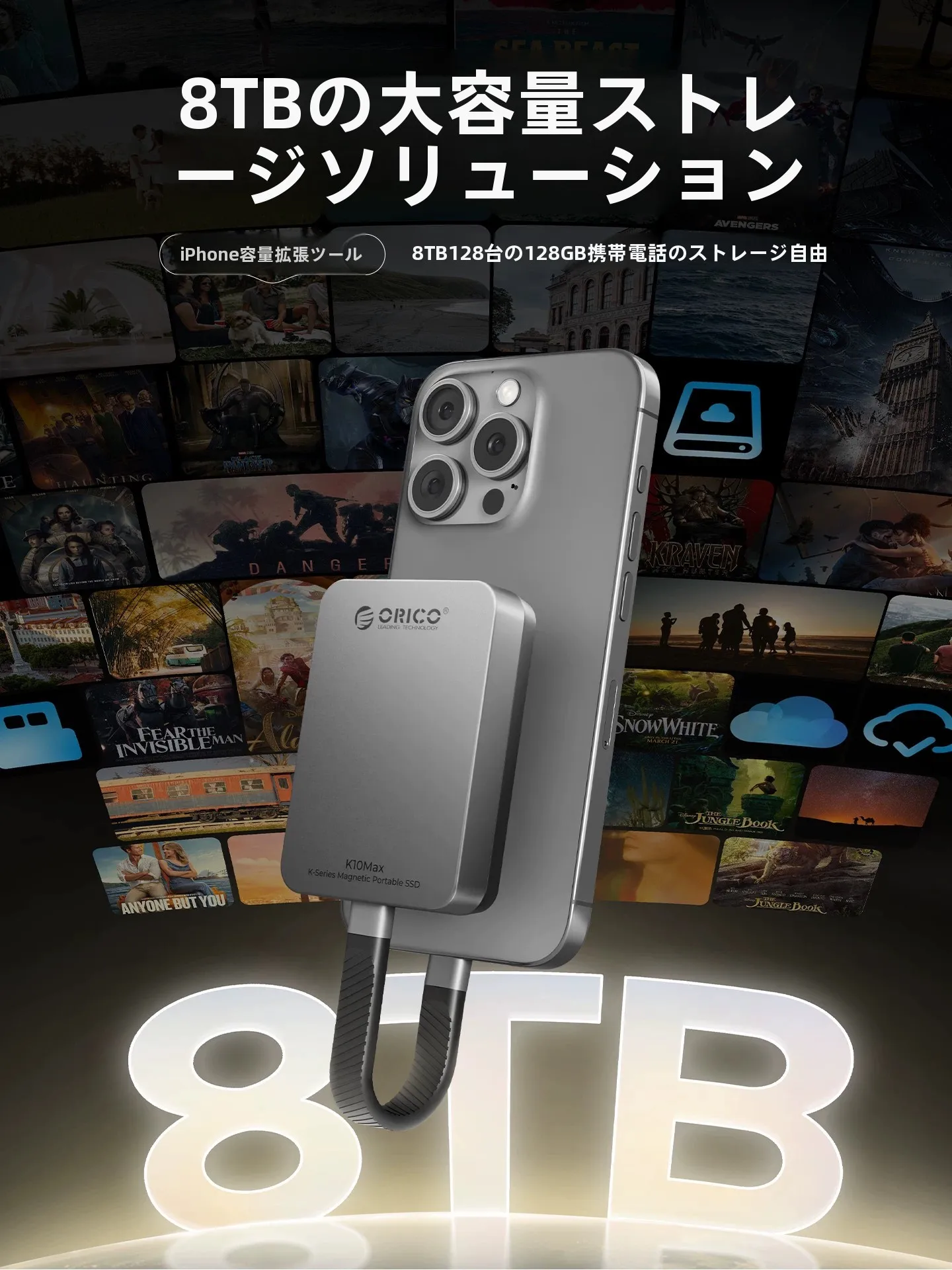 Orico M5Max 8TB モバイルSSD：高速データ移動とプロクリエイター向けの信頼性を実現