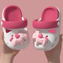 漫画ポニー子供用スリッパ女の子用 クロックス
