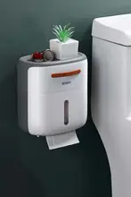 穴あけ不要の防水トイレットペーパー収納ボックス【衛生的で便利なデザイン】