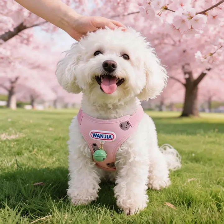 小型犬用 ハーネス付きリード【胸掛け式・ペット用・お散歩対応】