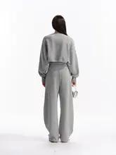 ゆったりした肌触りのカーディガン・ネックポケット付きタンクトップ・バナナパンツの3点セット（セットアップ対応）