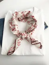 スカーフ ネッカチーフ ヘアバンド ターバン レディース コットン 小花柄 ヴィンテージ風 インスタ映え 首元 髪 おしゃれ