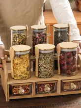 高級耐熱ガラス製 ティーキャニスター【食品グレード・密閉容器・スナック用】
