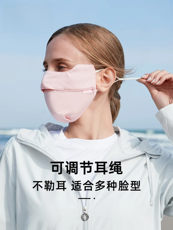 UV100 UVカットマスク【夏用・アウトドア・通気性・全顔カバー・サイクリング用】