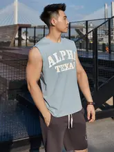 AlphaGym アメリカンヴィンテージスタイルの夏用スポーツタンクトップ【通気性・滑らかな肌触り・ユニセックス】