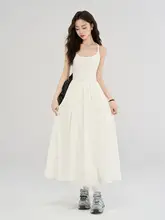 美しいデザインのロングドレス【春夏用・ユニーク・韓国風】（セットアップ対応）