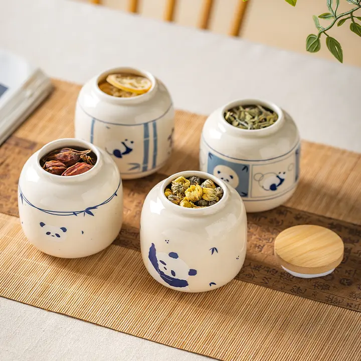 陶器製 茶葉保存容器【密閉・湿気対策・ポータブルタイプ】