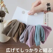 極上の柔らかさを実現！無縫製ヘアゴム【幅広・高い弾力性・高いポニーテール用】