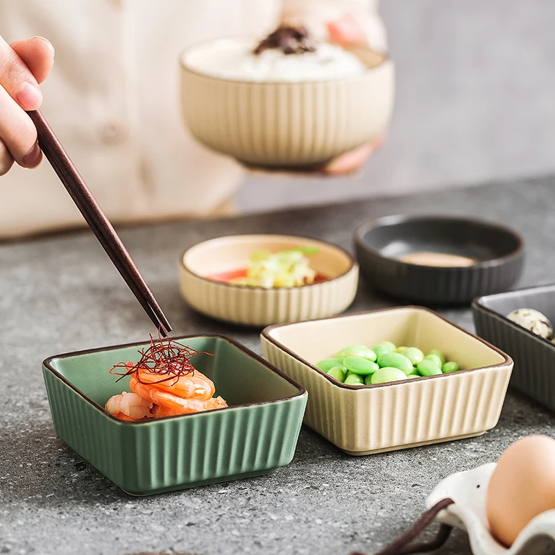 小皿 陶器 アメリカン スタイル 精巧なスナック皿：おつまみ プチギフト おしゃれ に最適な北欧風デザイン