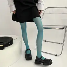 カラフルな天鵝絨の超薄手タイツ【春夏用・透け感・セクシー】