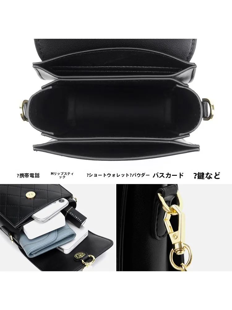 斜め掛  けミニショルダーバッグ：菱格デザインの軽量シンプルモデルが通勤に最適な理由