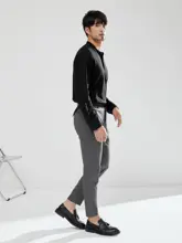 JSSD HOMME メンズ 秋冬用カジュアルパンツ【ストレート・微ストレッチ・抗シワ加工】