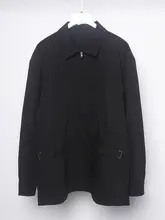 秋冬向けデザインのジップ付きラペルシャツ【ルーズフィット・立体裁断】