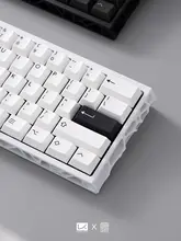 キーキャップ PBT二色成形 ホワイト メカニカルキーボード用 Cherryプロファイル bow 「PBTfans」