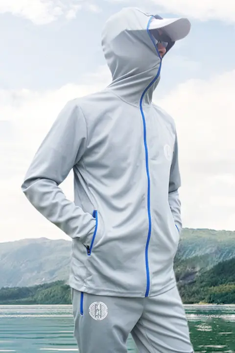 通気性のあるフィッシングウェア【防晒・夏用・アイスシルク・男性用・釣り用】（セットアップ対応）