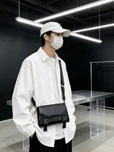 潮流機能的なフラップ付き小型ショルダーバッグ【ビジネス用・斜め掛け・こだわりのデザイン】