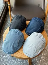 デニムキャップ メンズ【ストリートスタイル・ブリティッシュ風・レトロ・バケットハット】