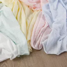 純綿の薄手メッシュ短袖Tシャツ【通気性・ベビー用・泡立ちデザイン】（セットアップ対応）