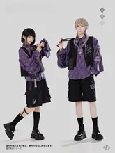 新中式デザインの八卦刺繍ベスト【カップル向け・男女兼用・織り生地・カジュアルスタイル】（セットアップ対応）