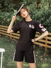 学生用水着【夏用・三点セット・腹部カバー・ゆとりのあるデザイン・二重レイヤー】（セットアップ対応）