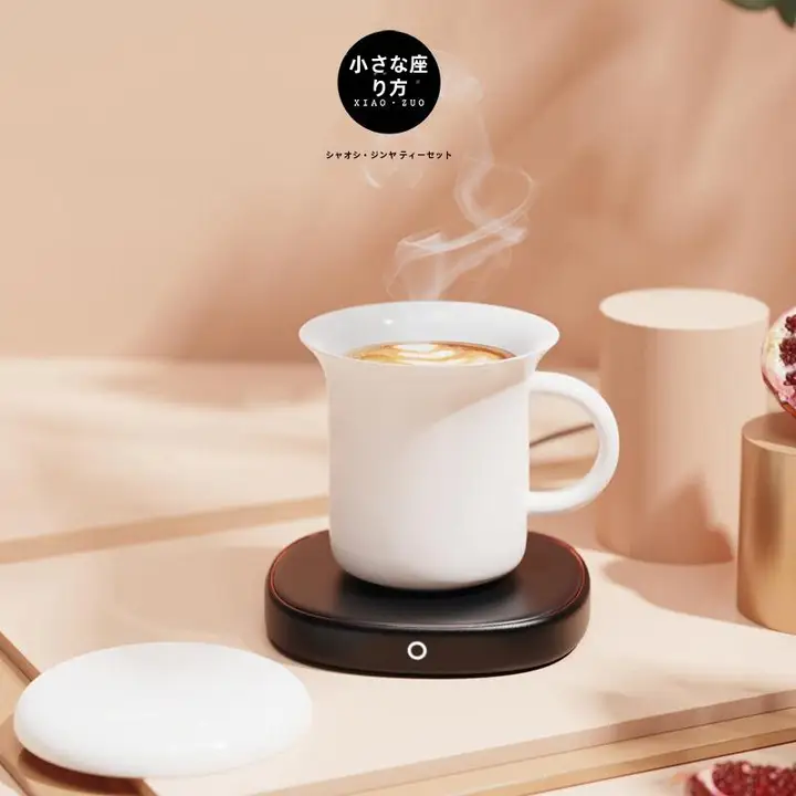 保温カップマット【一定温度で加熱・オフィス用・コーヒー・ミルク対応】