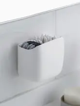 ミニゴミ箱【吸盤付き・壁掛けタイプ・コットン用収納】