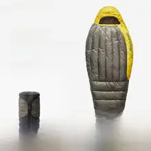 極上の柔らかさの白鹅绒スリーピングバッグ【冬季用・厚手・アウトドア】