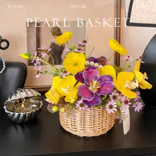 北欧スタイル 高級チューリップ造花装飾【テーブル用・アートフラワー】