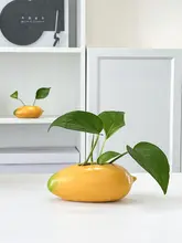 小さな花瓶 生け花 リビング 陶製 水耕 植物 オフィス 高級感 テーブル デコレーション