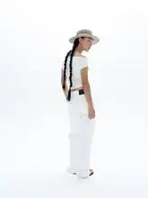デニムパンツ【レトロスタイル・コットン素材・ワイドシルエット】