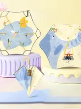 JOJO'S L. PD. 子供用晴雨兼用カートゥーン長柄傘【二重構造・通学用】