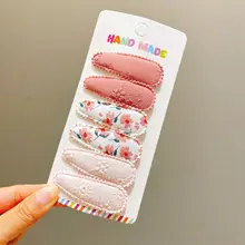 シンプルな布製ヘアクリップ【子供用・カジュアル・前髪留め】