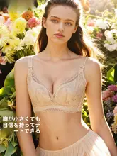 美しいレースデザインのブラジャー【大きな胸を魅力的に見せる・自信を持てる・デート対応】