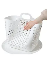 おしゃれな大容量の洗濯カゴ【家用・収納バスケット・複数用途】
