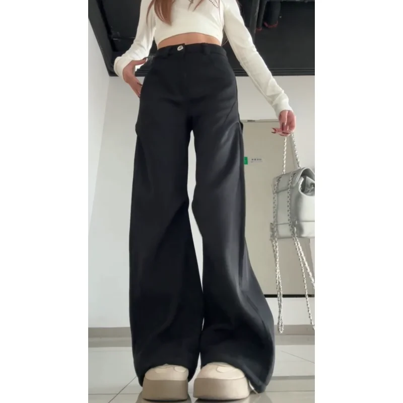 2xlサイズのワイドパンツに合う黒いパンツは？通勤風の高腰ロングパンツで失敗しない着こなしのコツ