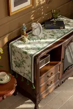 高級感あふれるアメリカンスタイルのロングテーブルクロス【テレビ台・茶卓用・インテリアデコレーション】