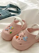 厚底透湿サンダル【女子学生用・滑り止め・紫・カジュアル】