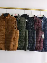 大きいサイズのアウトドアコットンベスト【軽量・暖かい・立襟・フィット】