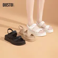 厚底デザインの女性用サンダル【夏季・カジュアル・スリッポン・極上の柔らかさ】