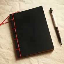 ノート メモ帳 古書風 蝋引き紐 ソフトカバー 縦型 シンプル ヴィンテージ スケッチ ドローイング 日記 おしゃれ