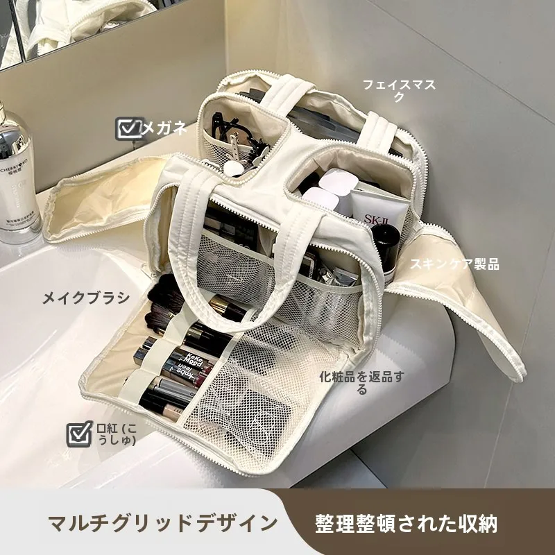 旅行小物の選定ガイド：大容量化粧ポーチでスキンケアアイテムを効率的に持ち運ぶ