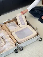 旅行用圧縮収納ポーチ【衣類・下着整理用・可視タイプ】