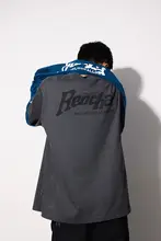 REOCHA ロゴプリント メンズ長袖Tシャツ【秋冬・純綿・ラウンドネック・カジュアル】