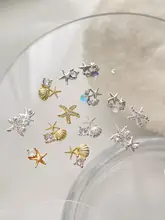 夏にぴったりの貝殻と海星の装飾品【立体的・合金・パール・幻彩デザイン】